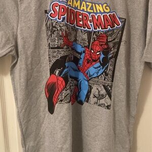Gray Spider-Man Graphic T-Shirt